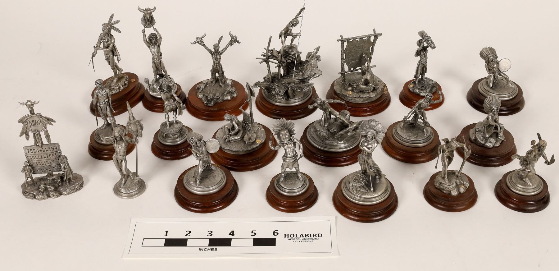 Donald Jack Polland Chilmark Pewter Indian Sculptures (20) MutualArt