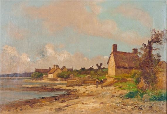 Saint-Vaast-La-Hougue, le cul-de-loup by Jean Baptiste Antoine Guillemet