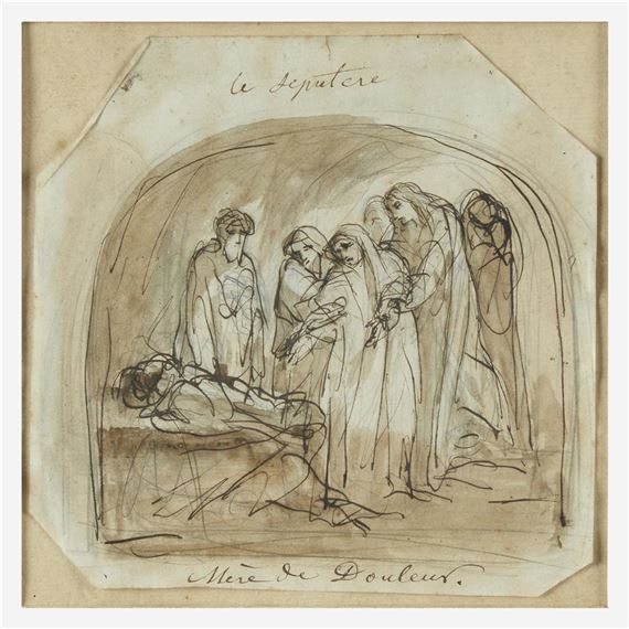 Sépulcre-Mère de Douleur by Eugène Delacroix, Executed circa 1850