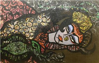 Portrait of Girl with Headdress - Stanley Lench