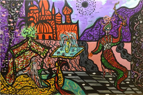 Indian Dancers by Stanley Lench, 1960