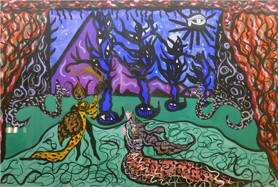 Indian Dancers by Stanley Lench, 1960