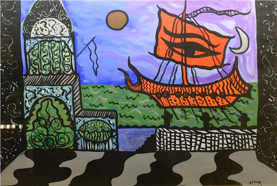 Viking Longboat by Stanley Lench, 1960