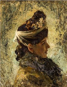 Dama con velo - Vicente Borrás Abella