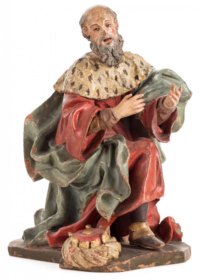 Artwork by Hermanos Garcia, Rey Melchor, Made of Polychrome terracotta