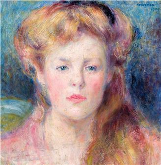 Head of a young girl - George Morren