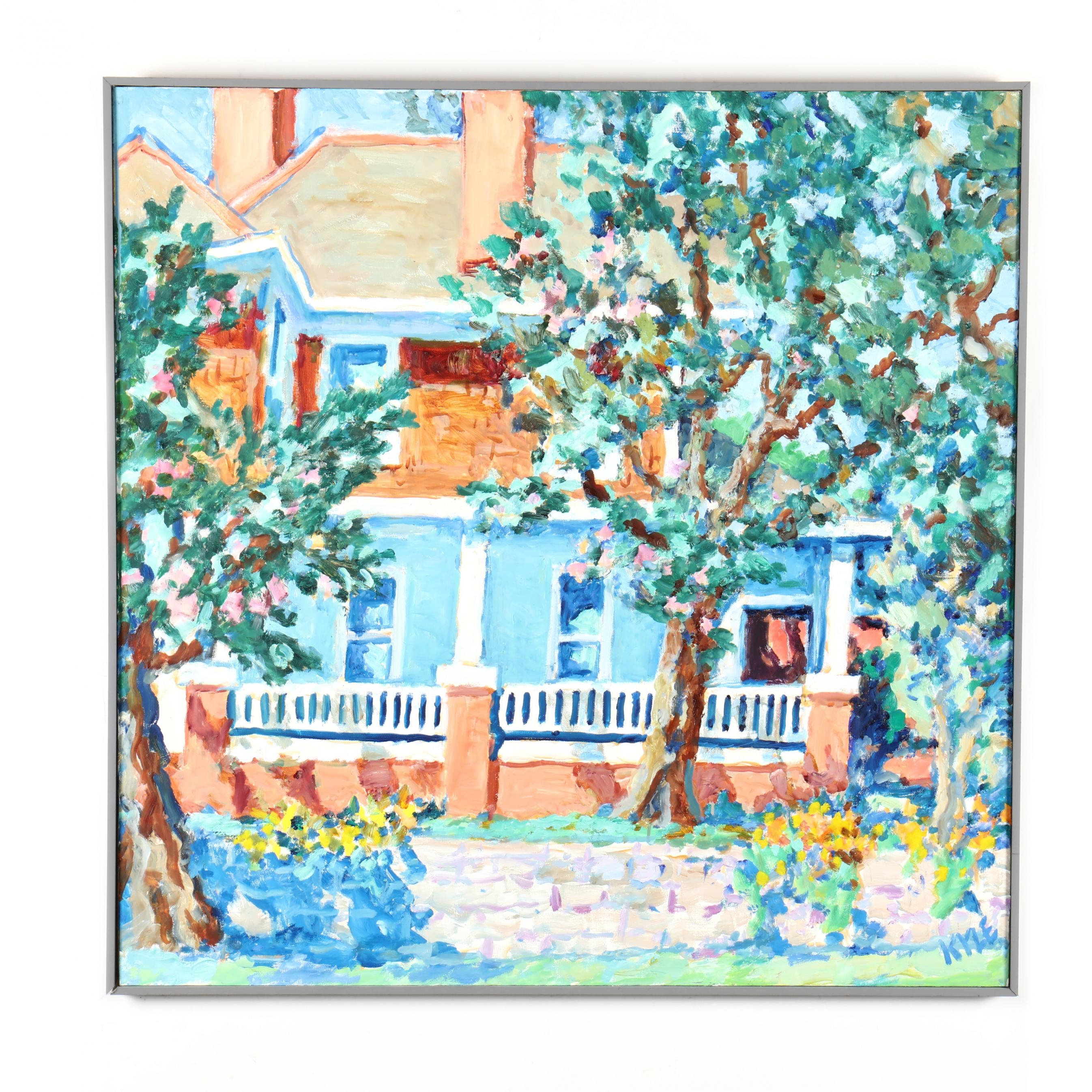 Kyle Highsmith | Farmhouse and Quilt (1993) | MutualArt