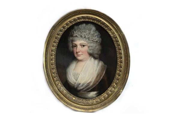 George Romney | PORTRAIT OF MISS GUNNING | MutualArt