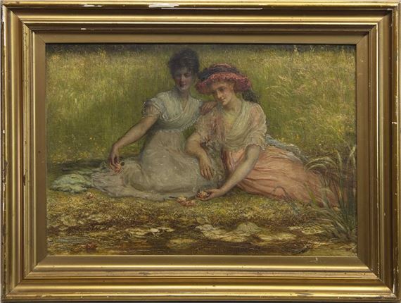 Francis S. Walker | TWO GIRLS BY THE RIVER | MutualArt