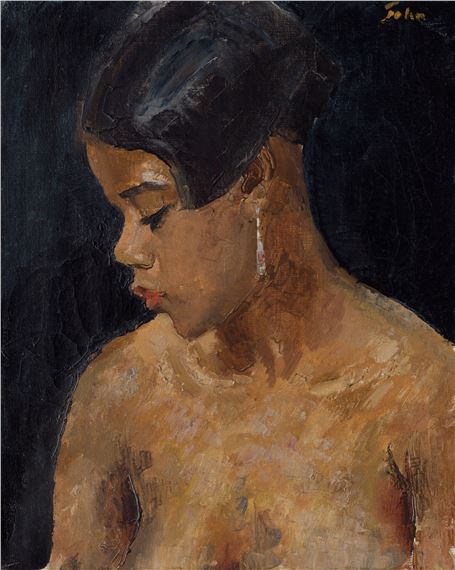 Portrait of a girl by Augustus Edwin John, Painted circa 1937