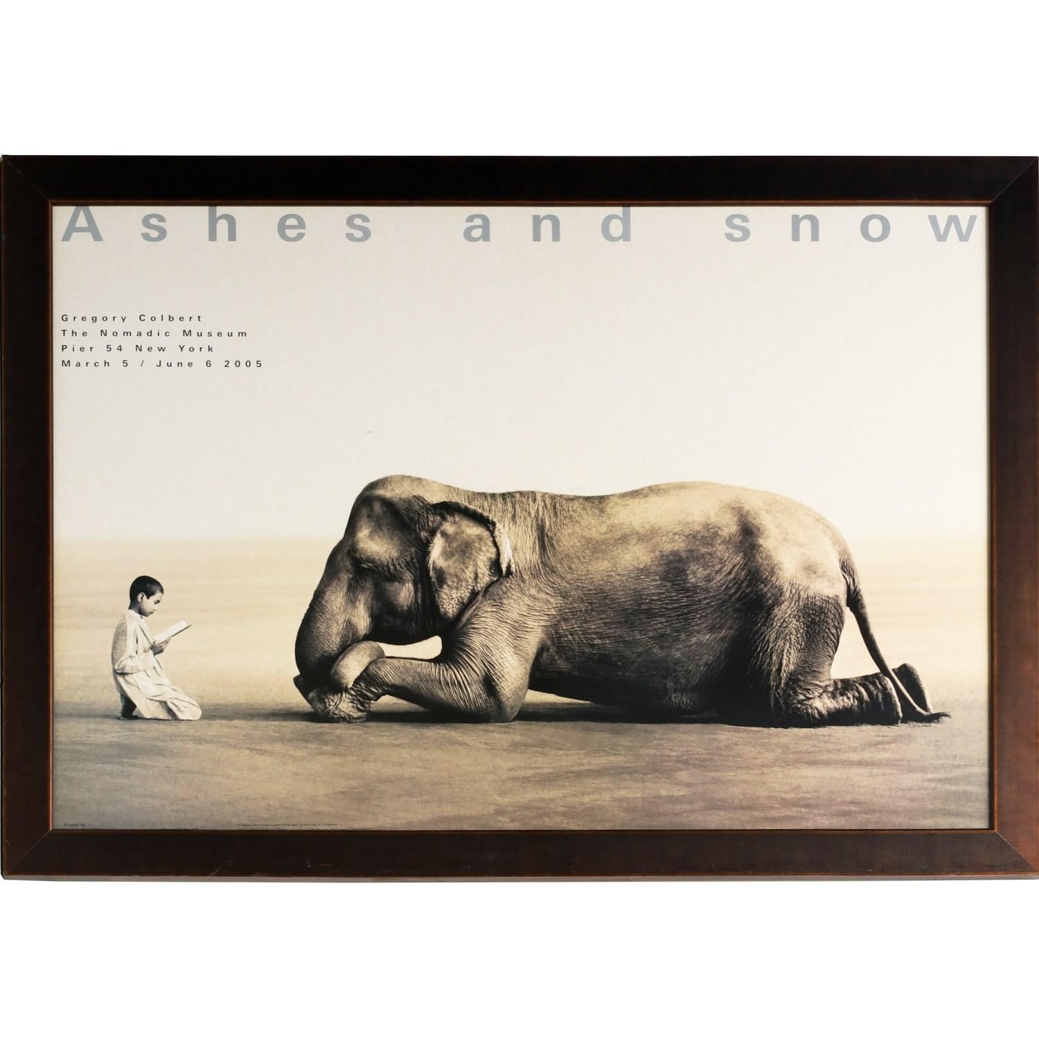 Artwork by Gregory Colbert, Ashes and Snow, Made of exhibition poster