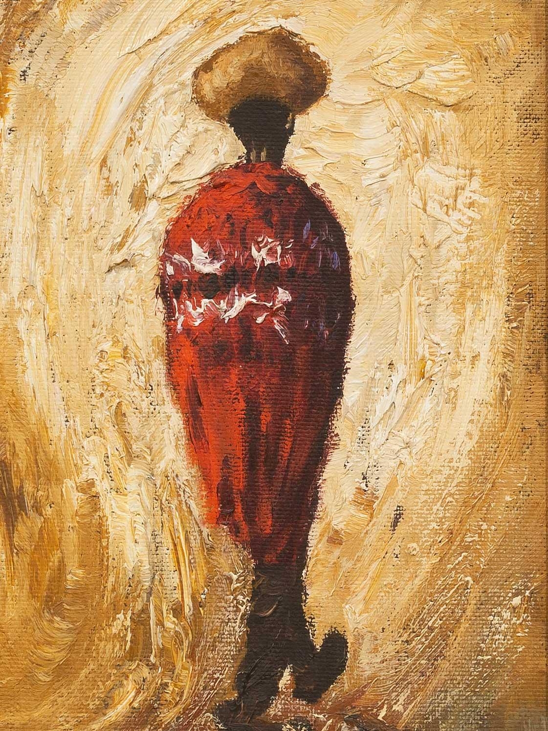Artwork by Hennie Griesel, Figure, Made of Oil