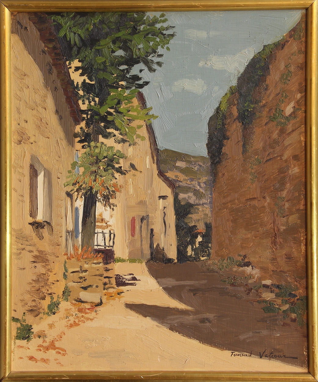 Fernand Vetcour La muraille à Salavas, Ardèche MutualArt