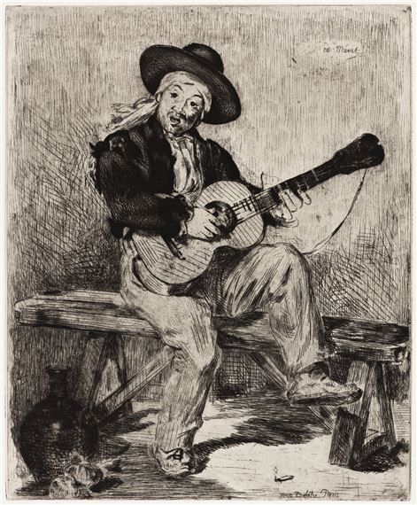 Le Guitarrero (ou Le Chanteur Espagnol) by Édouard Manet, 1861-1862