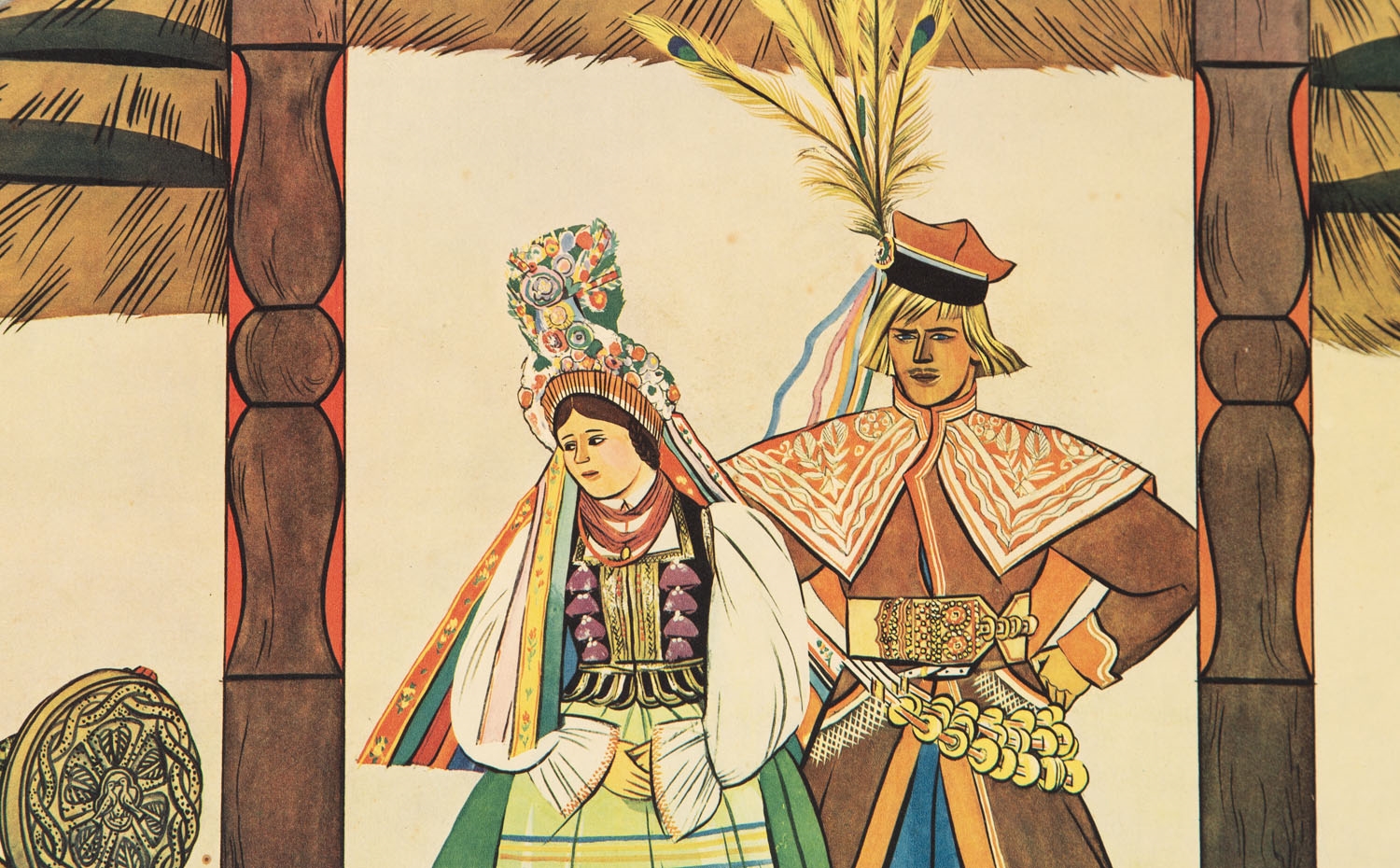 Stryjeńska Zofia Stroje ludowe z pod Krakowa (Costumes paysans