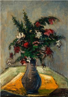 A Vase of Flowers - Rene Jacques Lernon