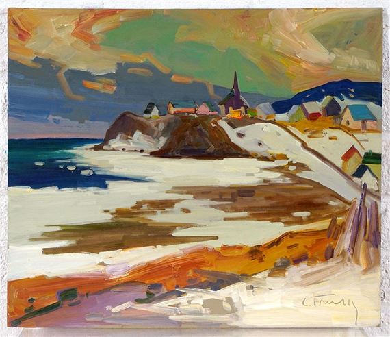 Paysage hivernal by Louis Tremblay