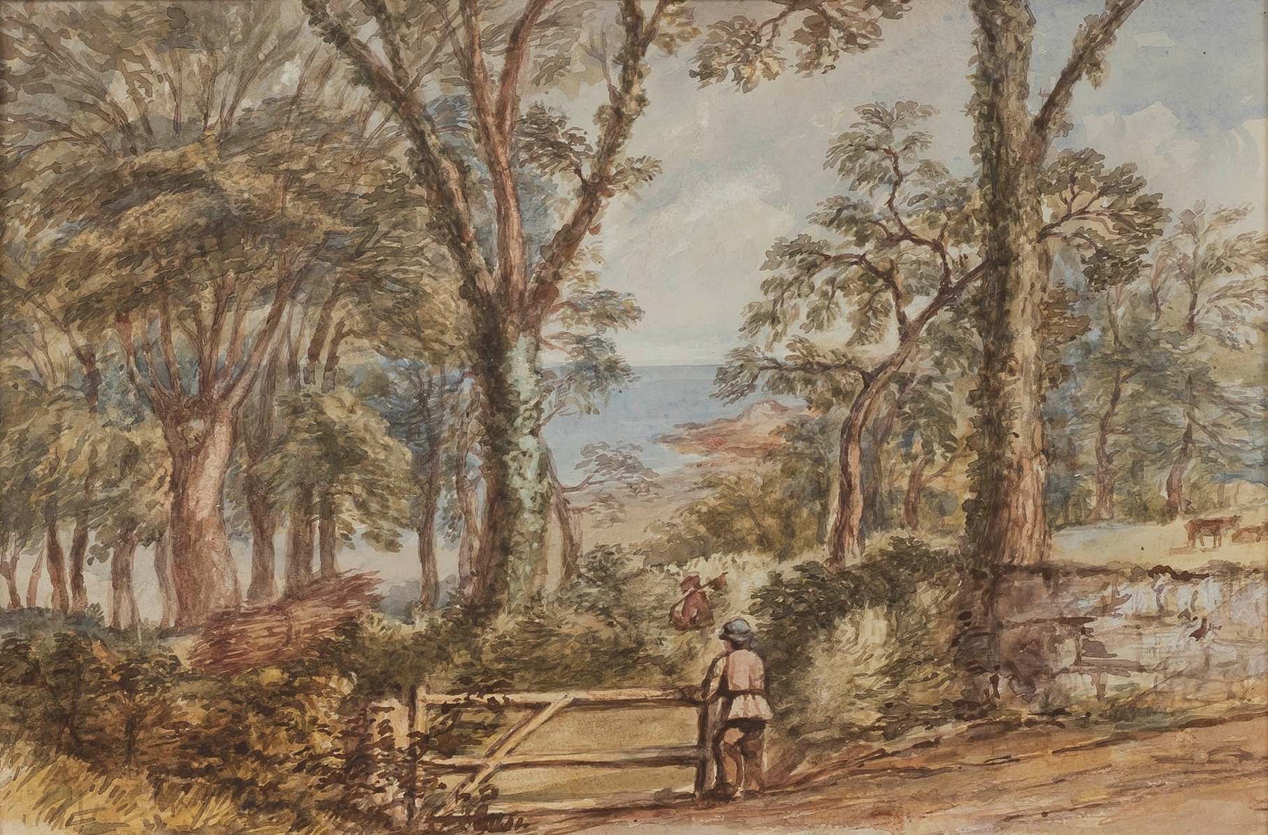 Artwork by Charles Theophilus Hahn, Views of Jersey, Made of watercolour
