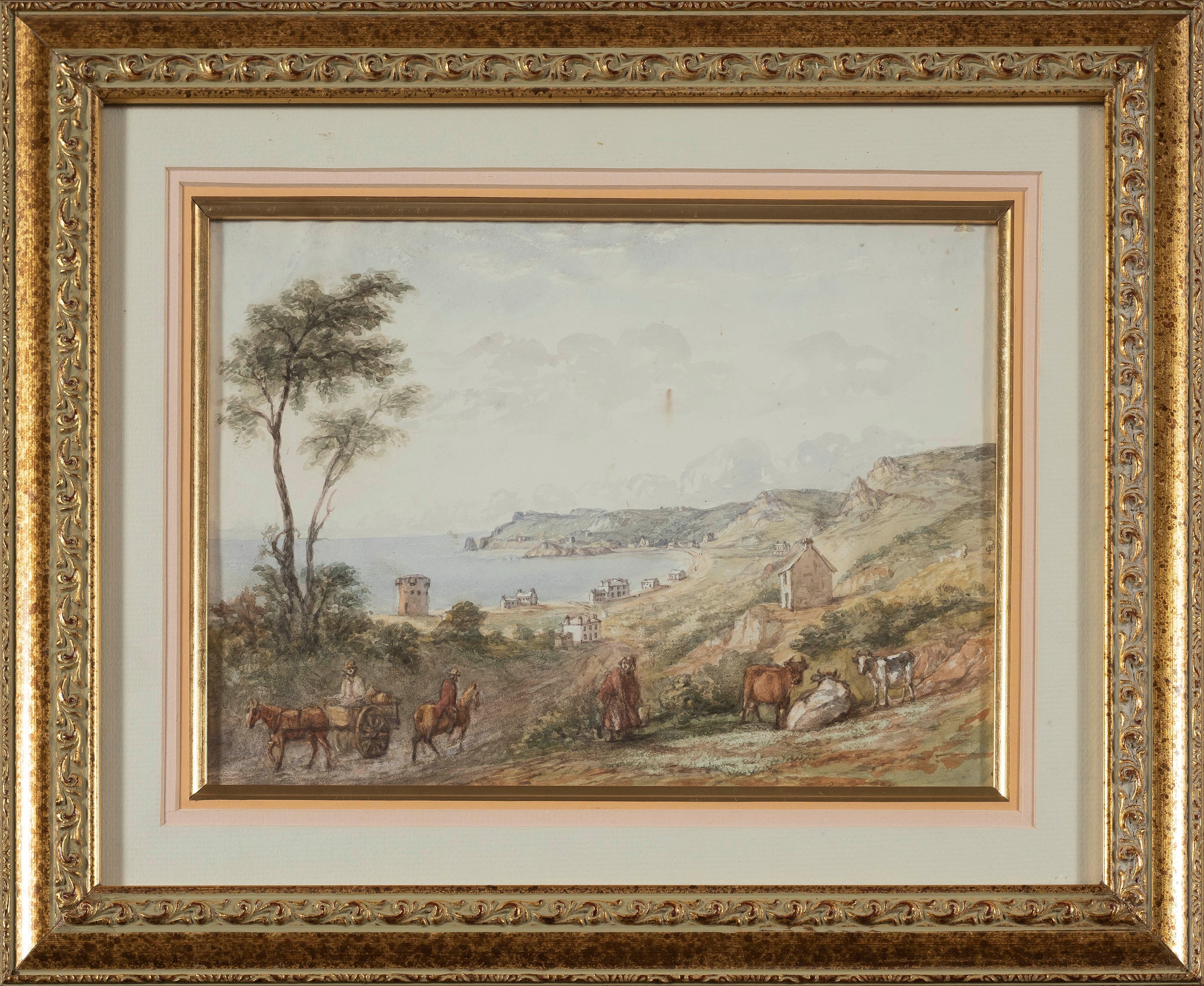 Artwork by Charles Theophilus Hahn, Views of Jersey, Made of watercolour