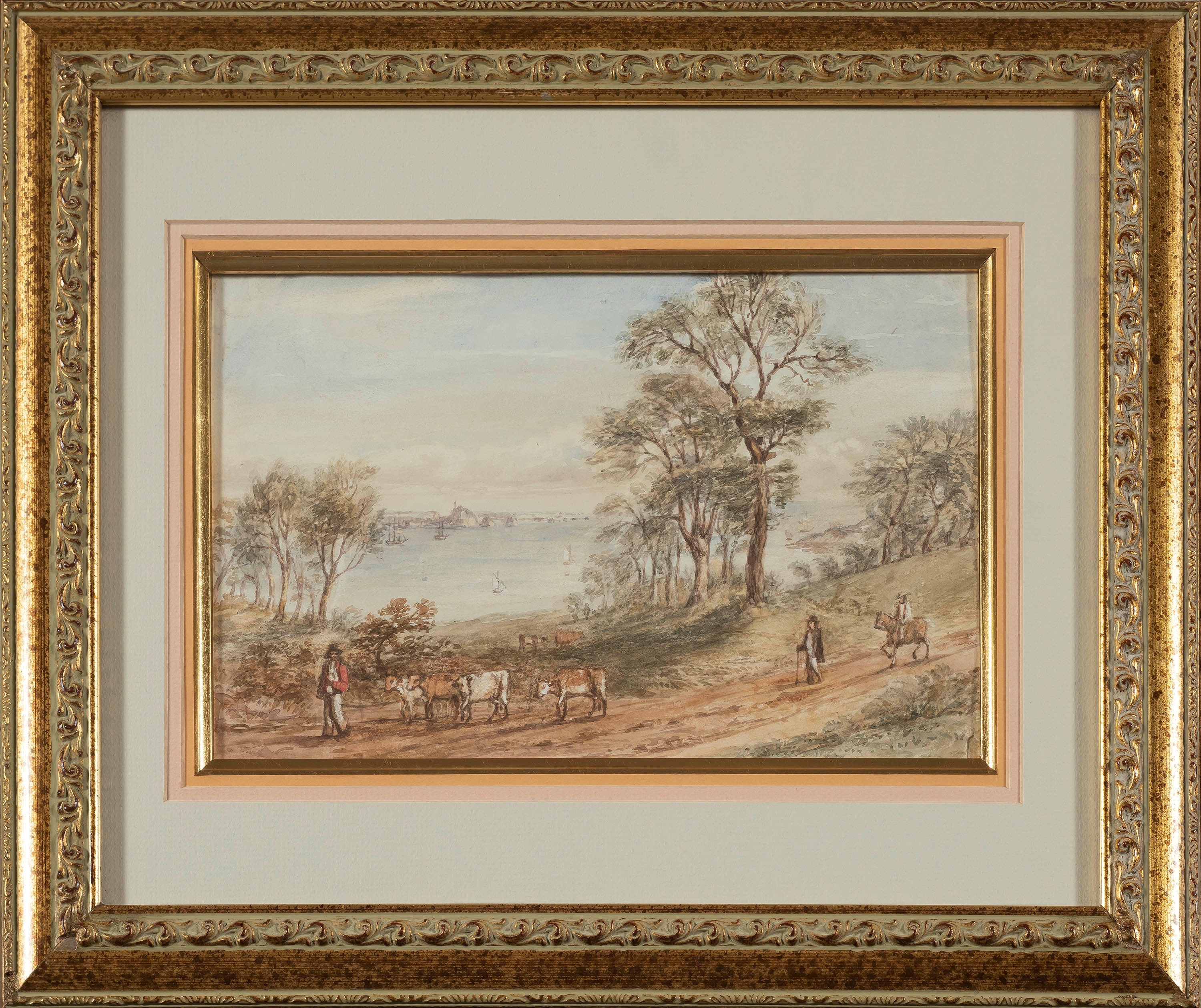 Artwork by Charles Theophilus Hahn, Views of Jersey, Made of watercolour