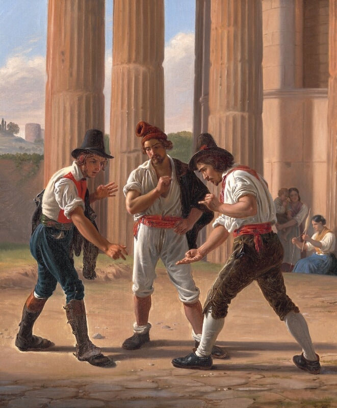 “Romerske Morraspillere” by Carl Christian Constantin Hansen, 1868