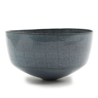 A stoneware bowl decorated with blue - Tove Anderberg