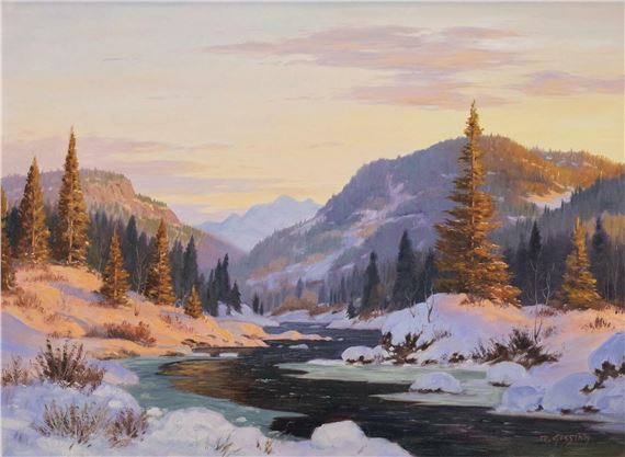 WINTER GLOW by Roland Gissing