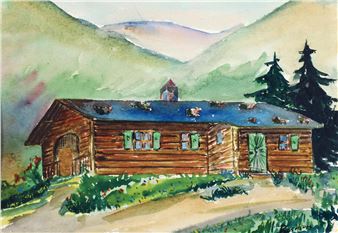 Seventeen works: Skizze von Studienaufenthalt in Aflenz (17) - Walter J. Boschan