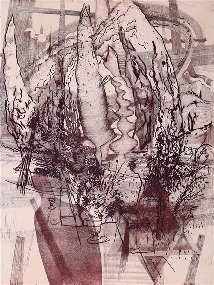 Abstrakte Landschaft by Wolfgang E. Biedermann, 1971