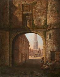 La porte de la ville. - Johannes Pietersz Schoenmakers
