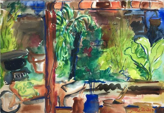 Study No. 8, In the Garden by Jane Evans, 1978