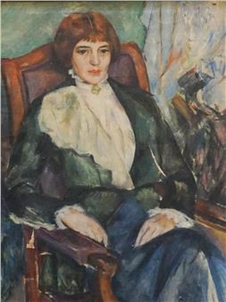 Portrait Of A Woman - Charles-Adolphe Bischoff