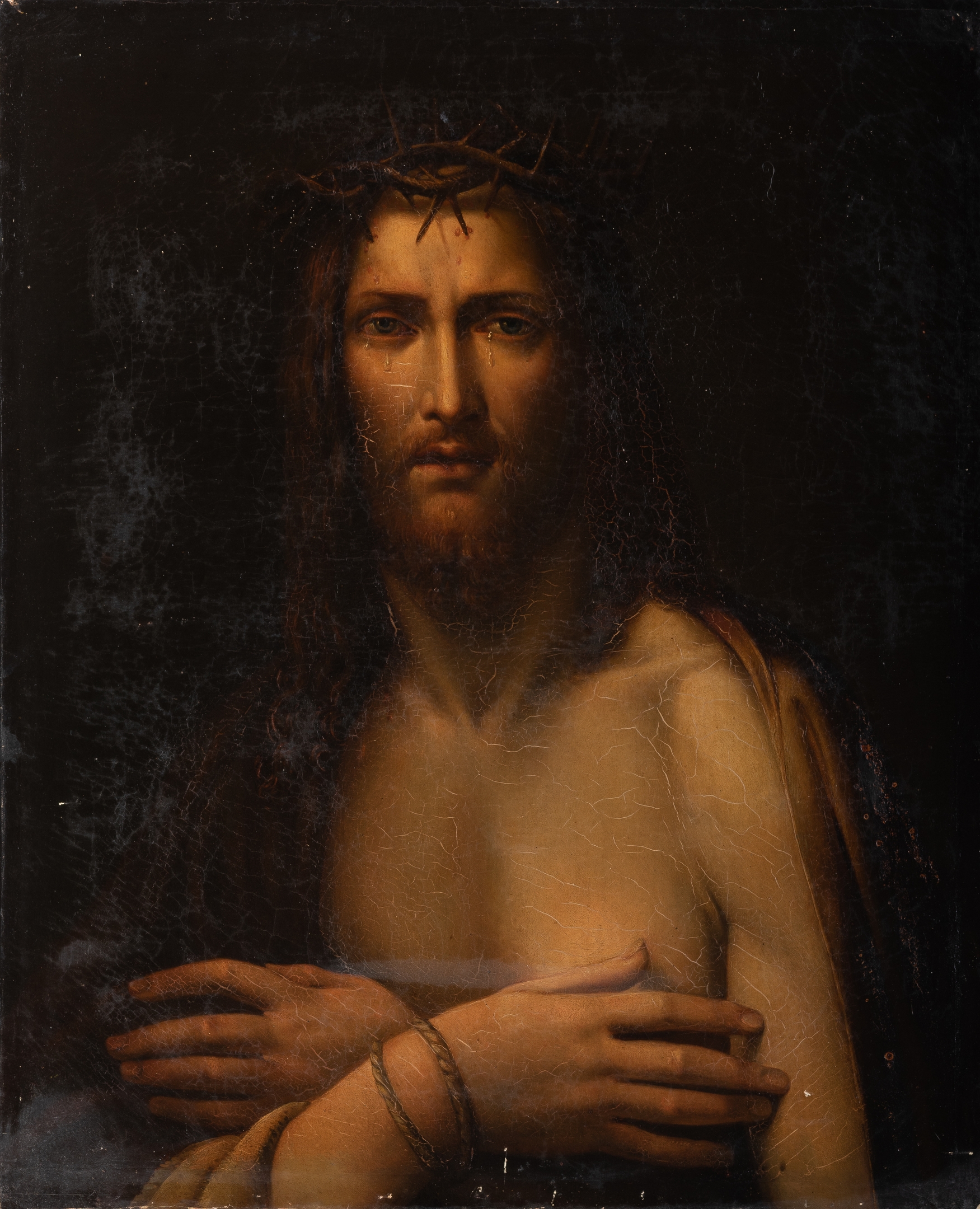 Artwork by Nazarene School, 19th Century, Ecce Homo, Made of oil on canvas