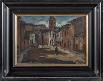 Interior de pueblo - Víctor Manuel Corcoba y Conde