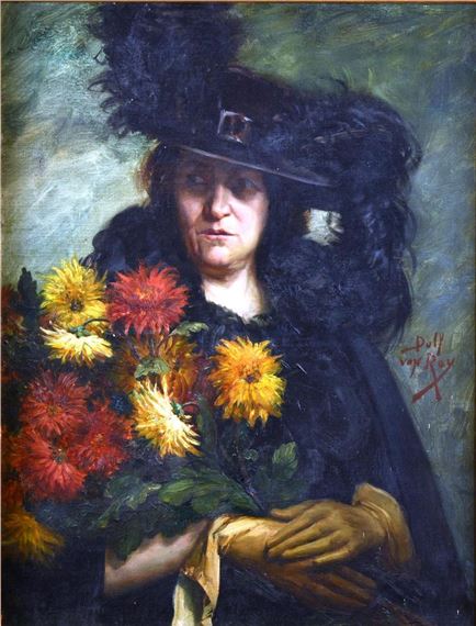 Elegant with Dahlias by Dolf van Roy