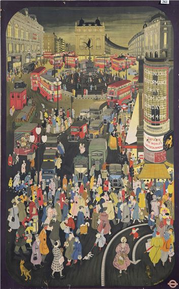 Out & About Winter London by Molly Moss, c1950