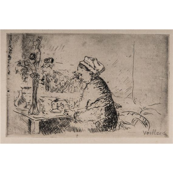 LA FEMME AU BOUQUET by Édouard Vuillard, circa 1924