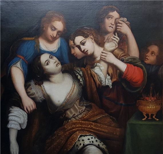 "The Death of Cleopatra" by Italian School, 17th Century