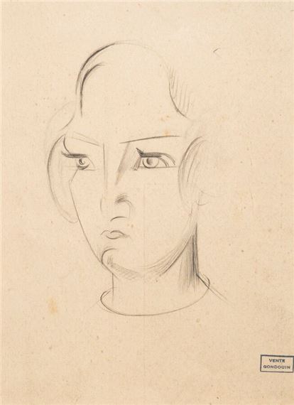 Portrait of a woman by Emmanuel Gondouin