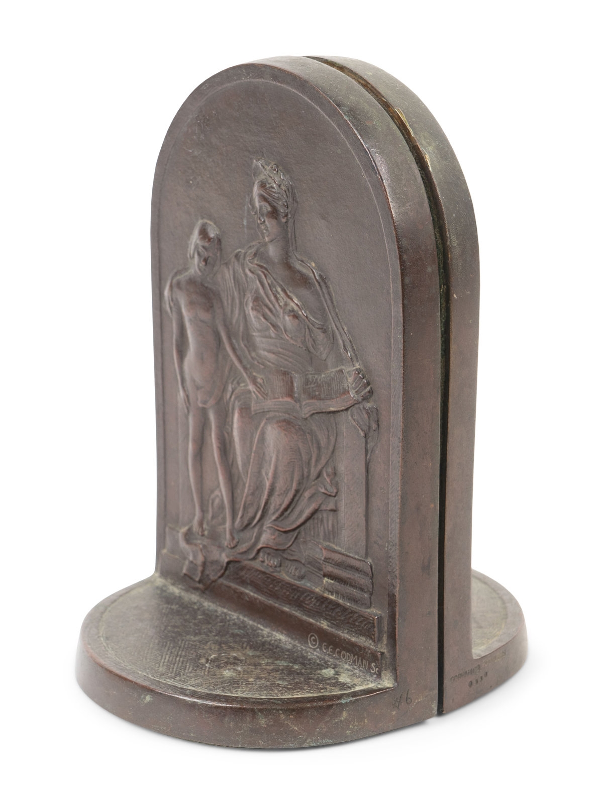 Edwin E. Codman | A Pair of Bronze Bookends | MutualArt
