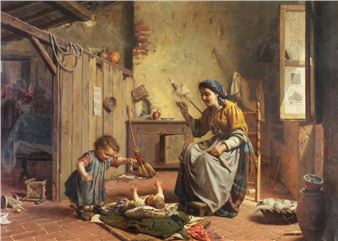 Junges Mutterglück - F. Scalini