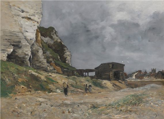 Les falaises du Pollet by Jean Baptiste Antoine Guillemet