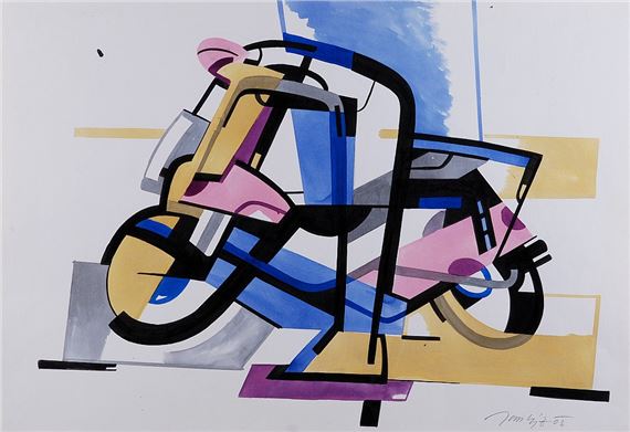 Motocyklista by Jan Rýz, 2003