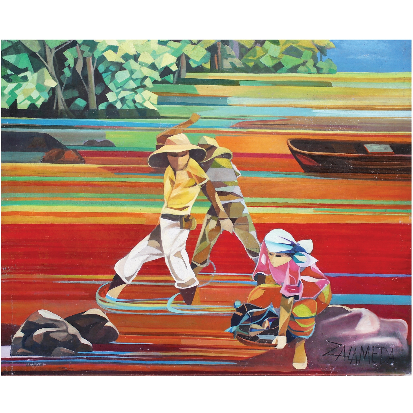 Oscar Zalameda Mangingisda MutualArt