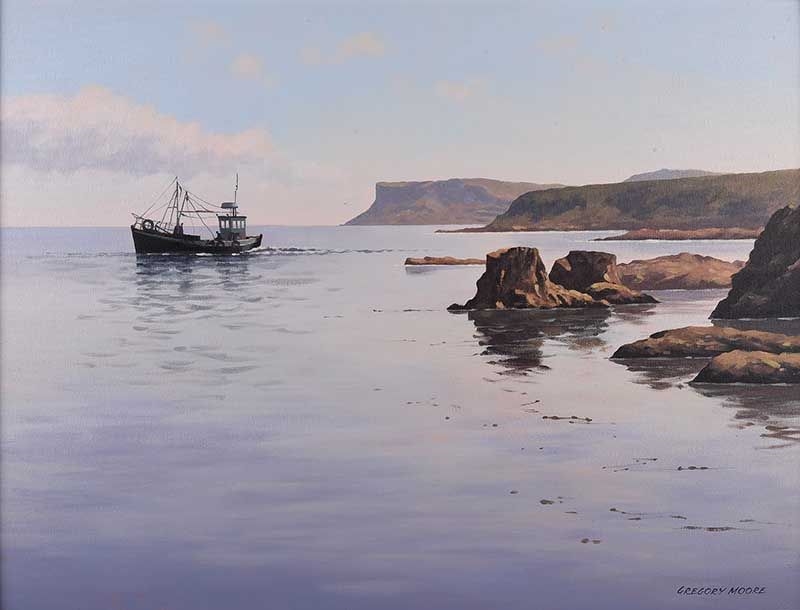 Gregory Moore BALLYCASTLE FISHING BOAT MutualArt