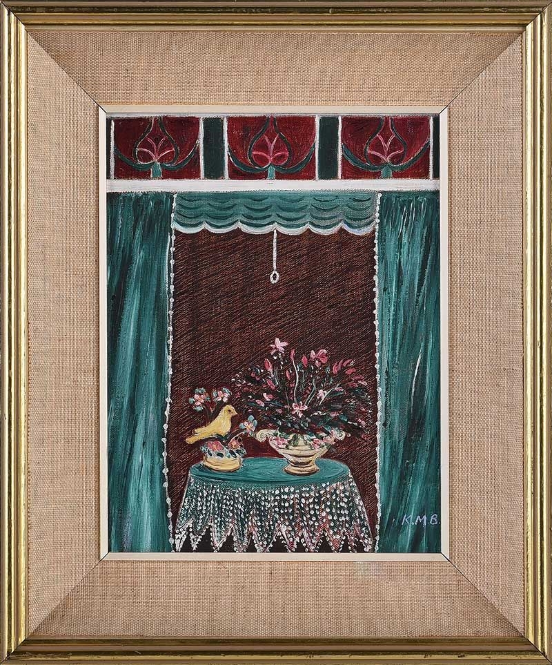 Artwork by Kathleen M. Bower, WINDOW, DONEGAL ROAD, Made of Mixed Media