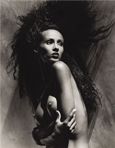 Iman. by Greg Gorman, 1988; printed 1992