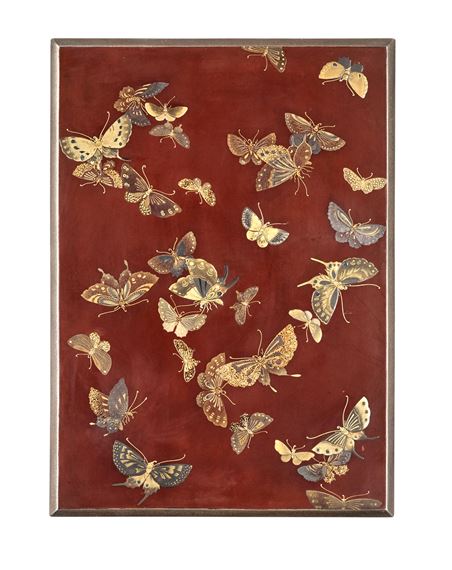 A fine lacquer suzuribako (writing box) - Shoryusai