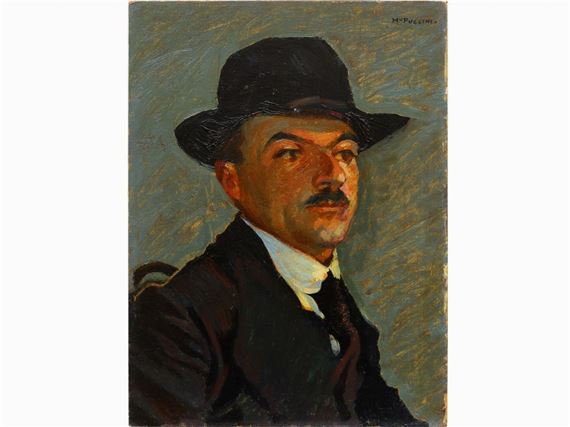 Portrait of Romolo Monti by Mario Puccini, 1915 ca