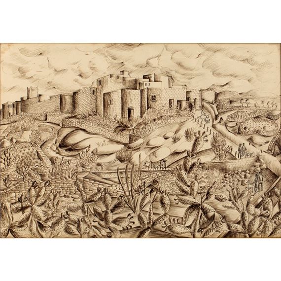 Mercy Hunter | Continental walled town | MutualArt